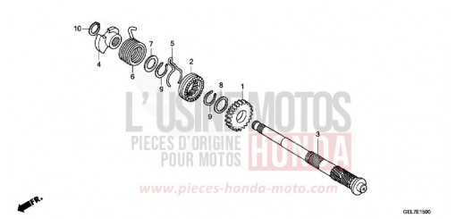 AXE DE KICKSTARTER CRF50FC de 2012